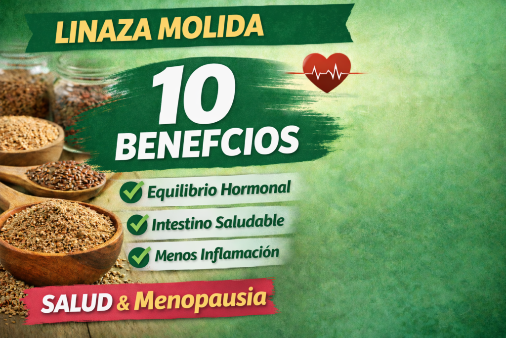 Linaza molida: 10 beneficios para mujeres 40+, cómo usarla, cuánta tomar y cómo conservarla