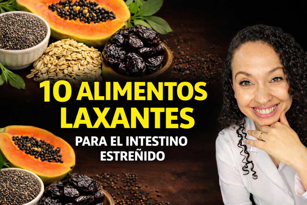 Alimentos laxantes naturales que ayudan a aliviar el estreñimiento, mejorar el tránsito intestinal y reducir la hinchazón en mujeres