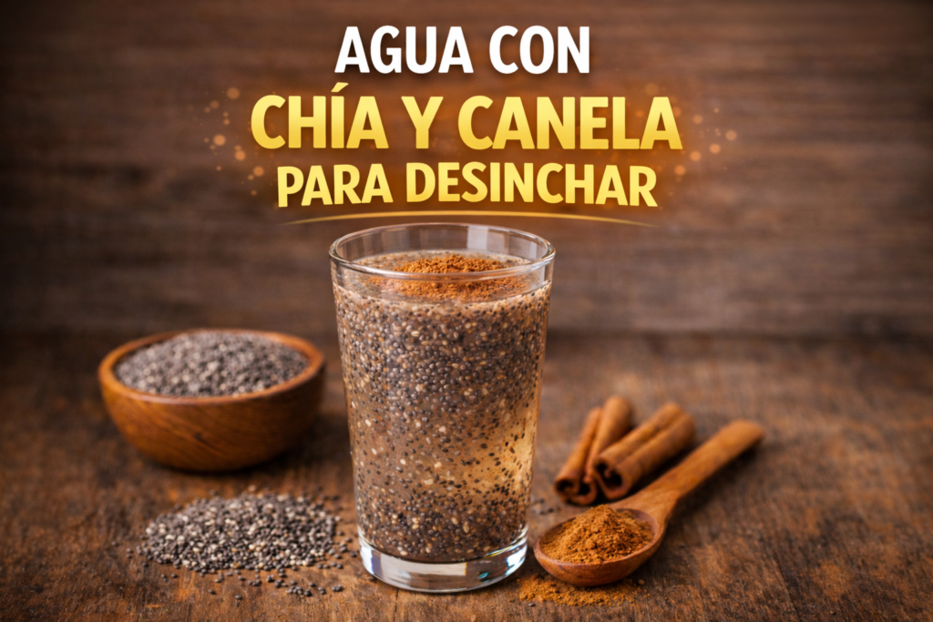 Agua con Chía y Canela para Reducir Antojos Después de los 40