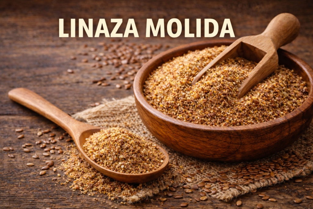 Linaza Molida: Omega-3 Natural para Colesterol e Inflamación