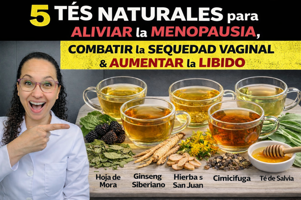 5 Tés Naturales para Aliviar los Síntomas de la Menopausia