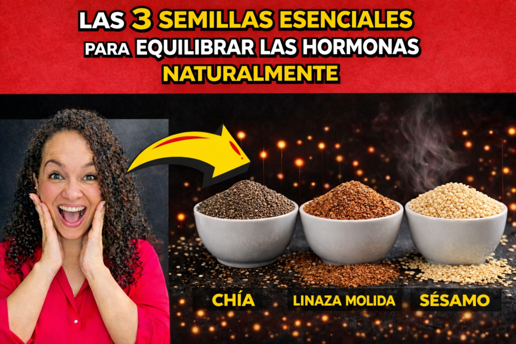 Las 3 semillas que organizan las hormonas de forma natural | Chía, Linaza y Sésamo