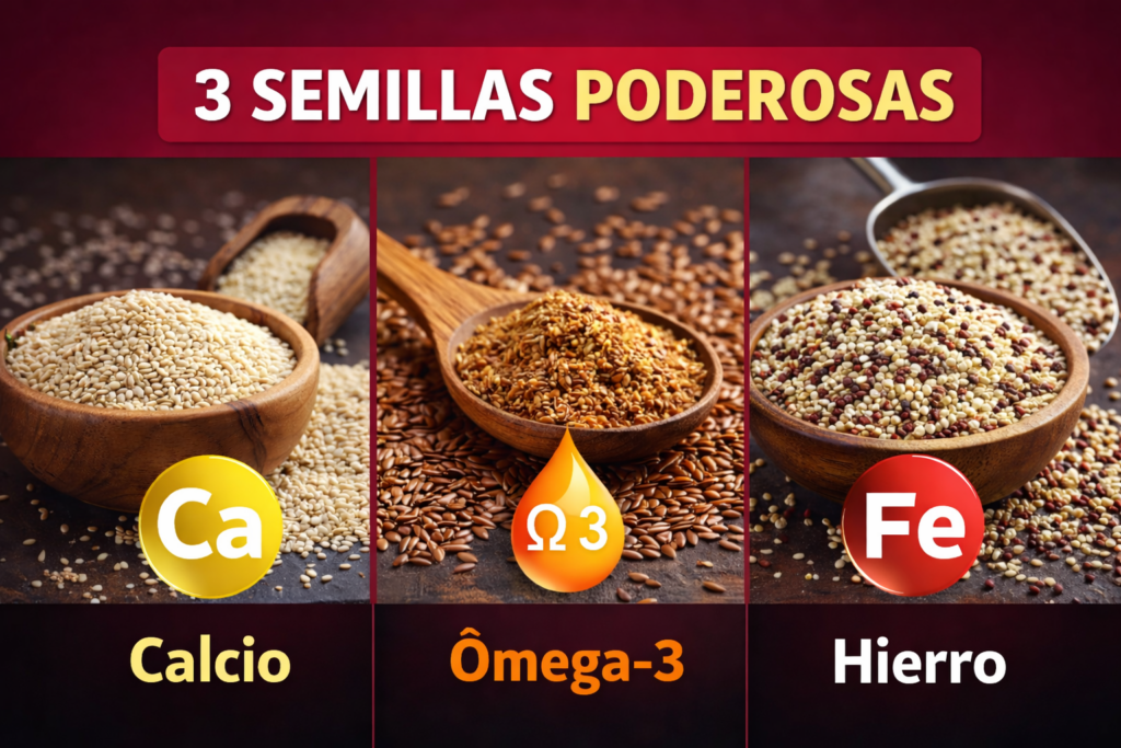 3 Semillas Poderosas para Equilibrar las Hormonas, Fortalecer los Huesos y Reducir el Dolor