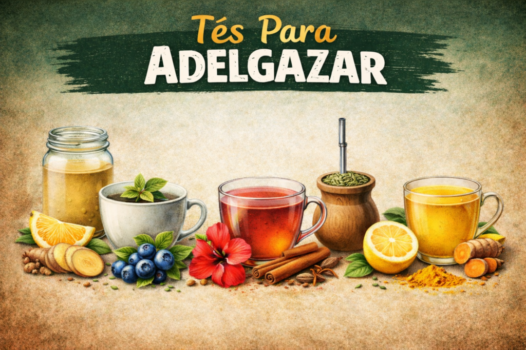 6 Tés para Adelgazar y Reducir la Barriga Naturalmente